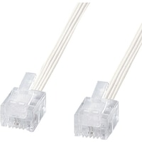 サンワサプライ SANWA やわらかスリムケーブル(白) TELS220N2 1本