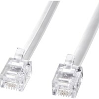 サンワサプライ SANWA モジュラーケーブル(白) TELN115N2 1本