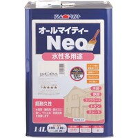 アトムサポート アトムペイント 水性オールマイティーネオ 14L ミルキーホワイト
