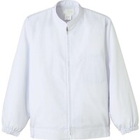 サーウ゛ォ サンペックス 立衿ジャンバー 長袖 白 抗菌 FA6735L 1着