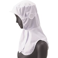 サーウ゛ォ サンペックス ロングフード 衛生帽子 ホワイト LL DC5240LL 1枚