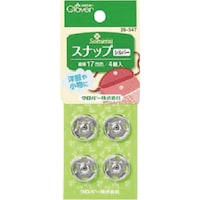 クロバー CLOVER スナップ17mm シルバー 26547 1袋(4組)