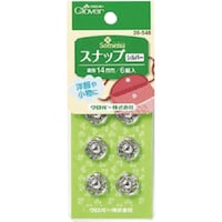 クロバー CLOVER スナップ14mm シルバー 26546 1袋(6組)
