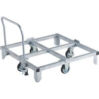 トラスコ中山 TRUSCO パレット台車 1100X1100用 Lストッパー付 ハンドル付 PRC1111HS 1台