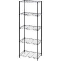 アイリスオーヤマ IRIS 104099 カラーメタルラック ハイタイプ ブラック CMM55165BK 1台