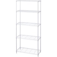 アイリスオーヤマ IRIS 104100 カラーメタルラック ハイタイプ ホワイト CMM75185W 1台