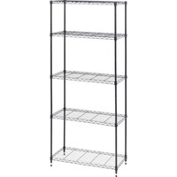 アイリスオーヤマ IRIS 104101 カラーメタルラック ハイタイプ ブラック CMM75185BK 1台