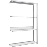 トラスコ中山 TRUSCO スチールラック K1型抗菌塗装高密度収納棚 H1900XW1250XD325 4段 連結型 K16434B 1台