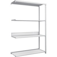 トラスコ中山 TRUSCO スチールラック K1型抗菌塗装高密度収納棚 H1900XW1250XD475 4段 連結型 K16444B 1台