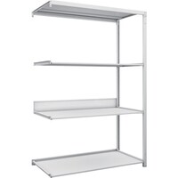 トラスコ中山 TRUSCO スチールラック K1型抗菌塗装高密度収納棚 H1900XW1250XD625 4段 連結型