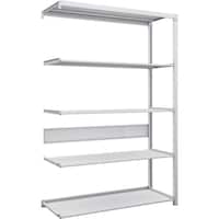 トラスコ中山 TRUSCO スチールラック K1型抗菌塗装高密度収納棚 H1900XW1250XD475 5段 連結型 K16445B 1台