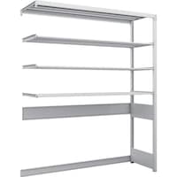 トラスコ中山 TRUSCO スチールラック K1型抗菌塗装高密度収納棚 下段開放型 H1900XW1550XD475 4段 連結型 K1U6544B 1台