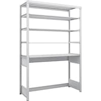 トラスコ中山 TRUSCO スチールラック K1型抗菌塗装高密度収納棚 下段開放型 H1900XW1250XD475 5段