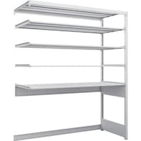 トラスコ中山 TRUSCO スチールラック K1型抗菌塗装高密度収納棚 下段開放型 H1900XW1550XD625 5段 連結型