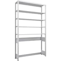 トラスコ中山 TRUSCO スチールラック K1型抗菌塗装高密度収納棚 下段開放型 H2200XW1250XD325 5段