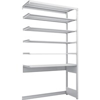 トラスコ中山 TRUSCO スチールラック K1型抗菌塗装高密度収納棚 下段開放型 H2200XW1250XD475 6段 連結型 K1U7446B 1台