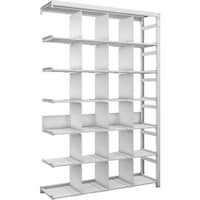 トラスコ中山 TRUSCO スチールラック K1型抗菌塗装高密度収納棚 H1900XW1250XD325 7段 移動仕切18枚付 連結型 K16437P18B 1台