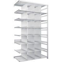 トラスコ中山 TRUSCO スチールラック K1型抗菌塗装高密度収納棚 H2200XW1250XD625 8段 移動仕切21枚付 連結型 K17468P21B 1台