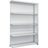 トラスコ中山 TRUSCO スチールラック K1型抗菌塗装高密度収納棚 背板側板付 H1900XW1250XD325 5段 連結型 K16435SGB 1台