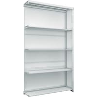 トラスコ中山 TRUSCO スチールラック K1型抗菌塗装高密度収納棚 背板側板付 H2200XW1250XD325 5段 連結型 K17435SGB 1台