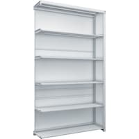 トラスコ中山 TRUSCO スチールラック K1型抗菌塗装高密度収納棚 背板側板付 H2200XW1250XD325 6段 連結型