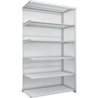 トラスコ中山 TRUSCO スチールラック K1型抗菌塗装高密度収納棚 背板側板付 H2200XW1250XD625 6段 連結型 K17466SGB 1台