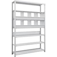 トラスコ中山 TRUSCO スチールラック K1型抗菌塗装高密度収納棚 H1900XW1250XD325 7段 仕切りトレ8個付 K16437C8 1台