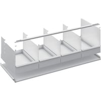 トラスコ中山 TRUSCO スチールラックK1型抗菌塗装高密度収納棚用 仕切りトレーH275X4個付追加棚板 W1250XD325 中受け付 K1T43TC4S 1S(1組)