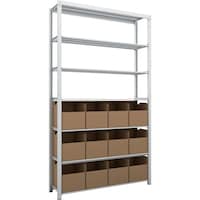 トラスコ中山 TRUSCO スチールラック K1型抗菌塗装高密度収納棚 H2200XW1250XD325 7段 ビン12個付 K17437B12 1台