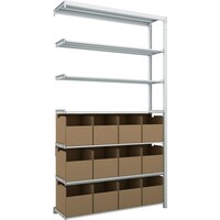 トラスコ中山 TRUSCO スチールラック K1型抗菌塗装高密度収納棚 H2200XW1250XD325 7段 ビン12個付 連結型 K17437B12B 1台