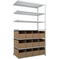 トラスコ中山 TRUSCO スチールラック K1型抗菌塗装高密度収納棚 H2200XW1250XD625 7段 ビン12個付 連結型 K17467B12B 1台