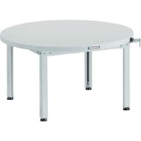 トラスコ中山 TRUSCO LC型大型回転台ストッパー付 Φ860XH500 スチル天板 脚付 LC9080FSK5 1台