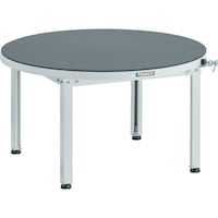 トラスコ中山 TRUSCO LC型大型回転台ストッパー付 Φ860XH500 ゴムマット張り 脚付 LC9080GSK5 1台