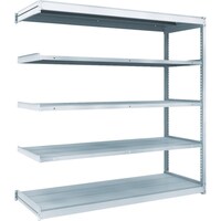 トラスコ中山 TRUSCO TUG型軽量ボルトレス棚 100kg 連結型 1840×624×H1800 5段 TUG10066L5B 1台