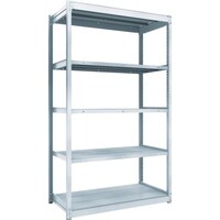 トラスコ中山 TRUSCO TUG型軽量棚100kg単体 1240X624XH2100 5段 TUG10074L5 1台