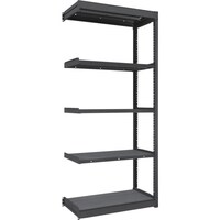 トラスコ中山 TRUSCO TUG型軽量棚 黒 100kg連結 1240X624XH2100 5段 TUG10074L5BBK 1台