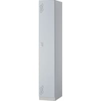 トラスコ中山 TRUSCO 女性用1人用ロッカー ライトグレー LWL1GY 1台