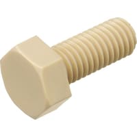 日本ケミカルスクリュ ケミカルスクリュー ポリフェニレンサルファイド 六角ボルト M530 (100本入) PPSBTM530 1袋(100本)