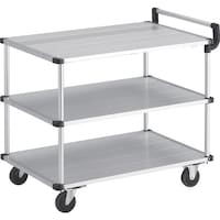 トラスコ中山 TRUSCO アルミ台車 アルパカート 省音 3段式片袖タイプ 900×480mm AL230948 1台