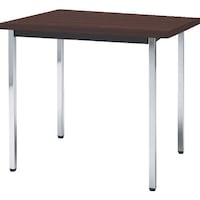 トラスコ中山 TRUSCO 会議用テーブル 900X900XH700 角脚 下棚無し ローズ TD0990RO 1台