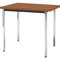 トラスコ中山 TRUSCO 会議用テーブル 900X900XH700 角脚 下棚無し チーク TD0990T 1台