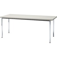 トラスコ中山 TRUSCO 会議用テーブル 1200X600XH700 角脚 下棚無し ニューグレー TD1260NG 1台