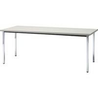 トラスコ中山 TRUSCO 会議用テーブル 1500X600XH700 角脚 下棚無し ニューグレー TD1560NG 1台