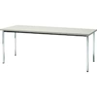 トラスコ中山 TRUSCO 会議用テーブル 1800X450XH700 角脚 下棚無し ニューグレー TD1845NG 1台