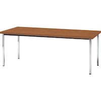 トラスコ中山 TRUSCO 会議用テーブル 1800X900X700 角脚 下棚無し チーク TD1890T 1台