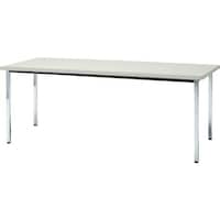 トラスコ中山 TRUSCO 会議用テーブル 1500X600XH700 角脚 下棚無し ニューグレー TDS1560NG 1台