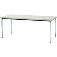 トラスコ中山 TRUSCO 会議用テーブル 1500X750XH700 角脚 下棚無し ニューグレー TDS1575NG 1台