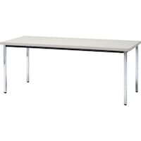 トラスコ中山 TRUSCO 会議用テーブル 1500X900XH700 角脚 下棚無し ニューグレー TDS1590NG 1台