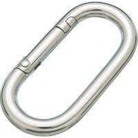水本 水本 リングキャッチ ステンレス カラビナジュニア 使用荷重1.32kN 奥行10×長さ80×幅30mm