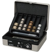 カール事務器 カール 手提げ金庫 キャッシュボックス CB8250D グレー A6サイズ